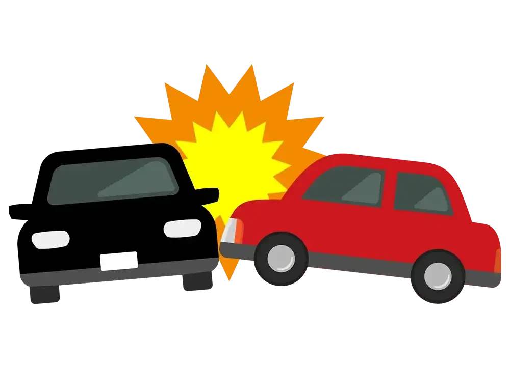 交通事故にあった際に助手席にいた